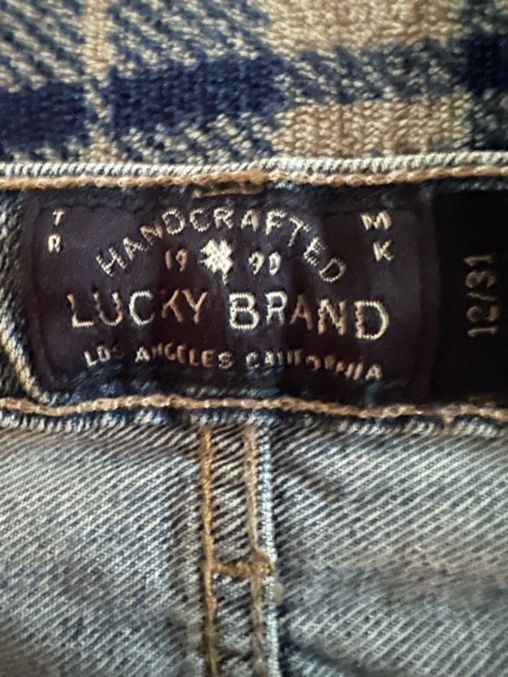 Lucky Brand Blue Denim Jeans with Brass Hardware